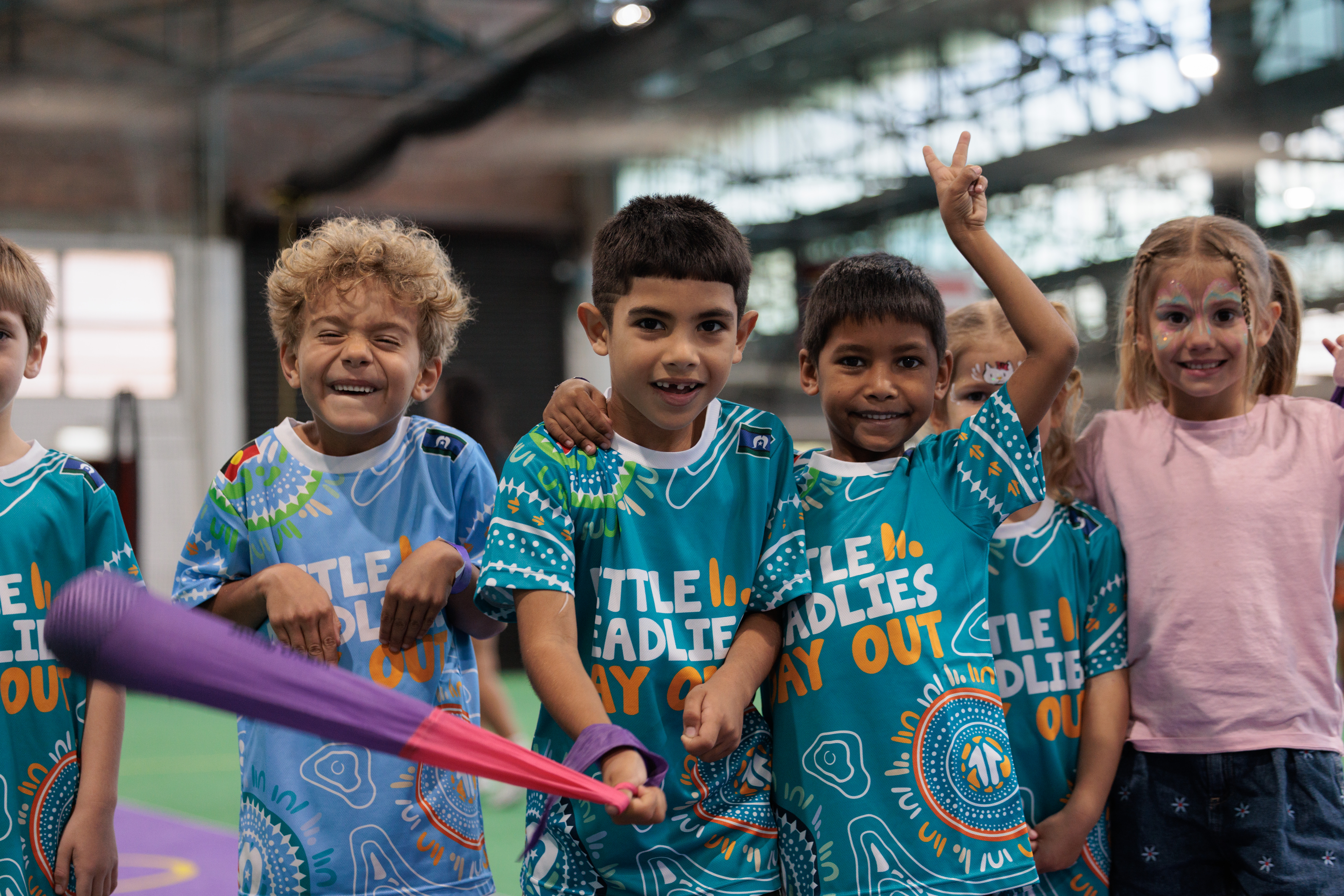 Children have fun at the Deadly Kindies event in Brisbane.